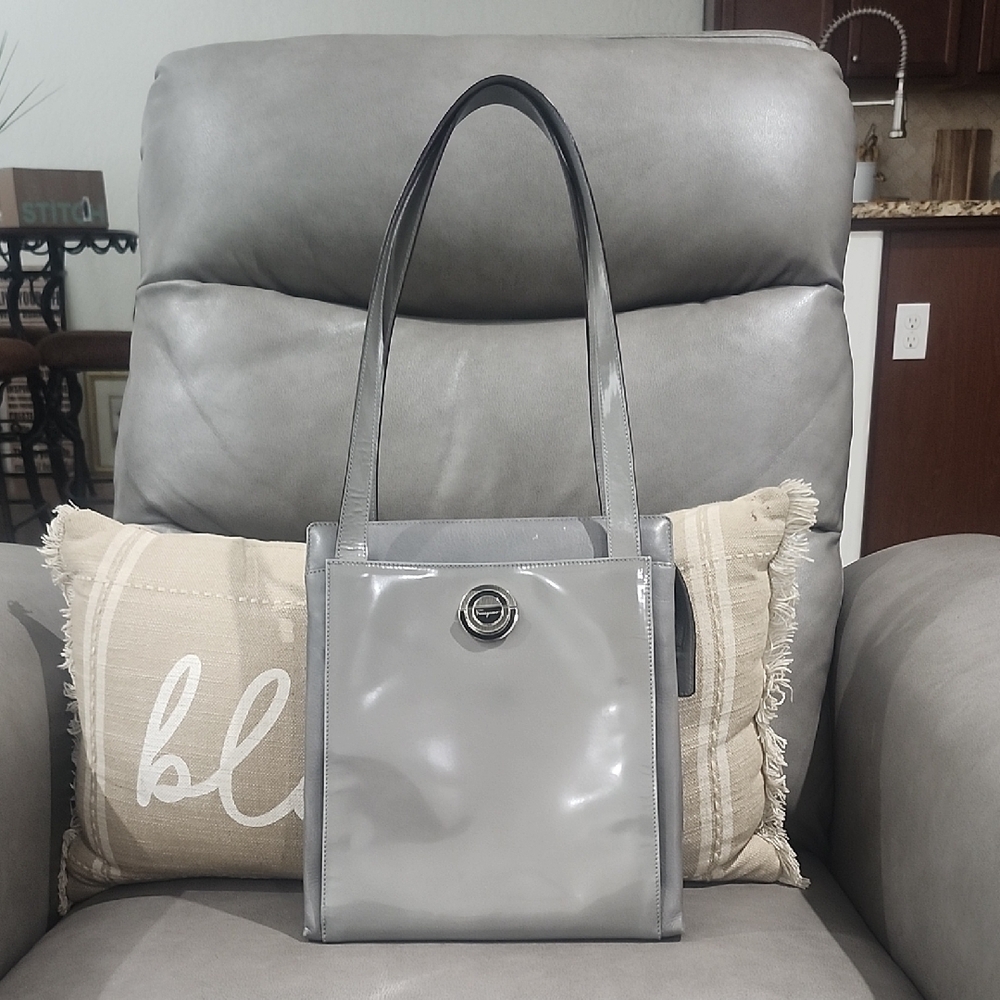Salvatore  Ferragamo Patent And Leather Tote